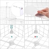 SONGMICS 9 Cube Wire Grid Storage Rack White Metal Mesh Shelving Unit LPI115W view 5