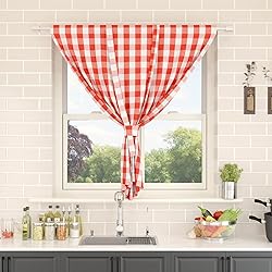 NATUS WEAVER Tie Up Curtain for Kitchen Window