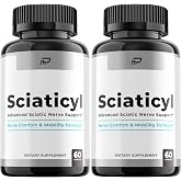 Sciaticyl Capsules &ndash; Sciaticyl Advanced Supplement Natural Blend Formula to Maintain Healthy Levels and Extra Strength (2 Pack - 120 Capsules)