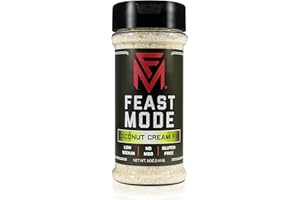 NEW! Coconut Cream Pie - Feast Mode Flavors - Low Sodium, No MSG, Gluten Free, All Natural, Meal Prep Seasoning, Honey, Oatmeal topper, Sweet, Vanilla, Coconut, Protein Flavoring