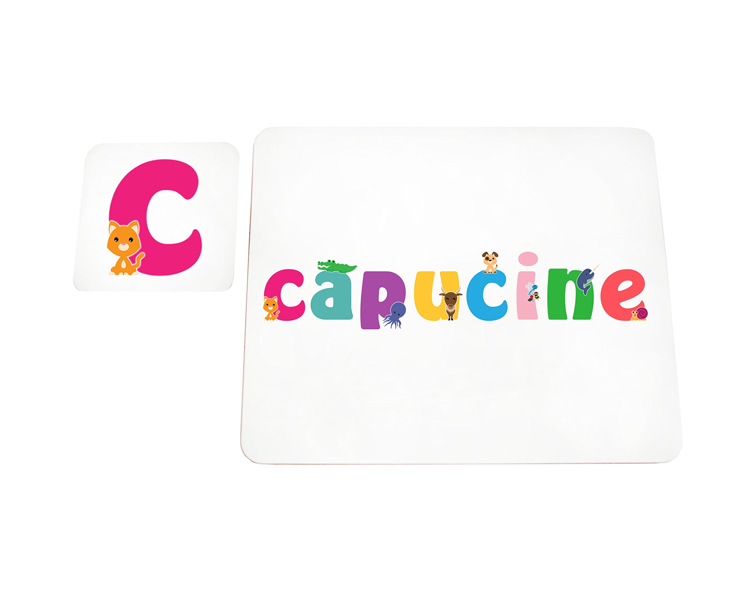 Little Helper with Coaster Doily Style Example Girl/The Name of Colourful Capucine