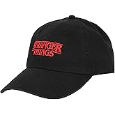 Bioworld Stranger Things Logo Black Unstructured Baseball Cap