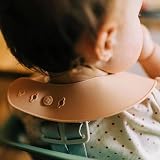 Moonkie Baby Bibs 2Pcs Silicone Waterproof Feeding Bibs BPA Free Pale Mauve view 7