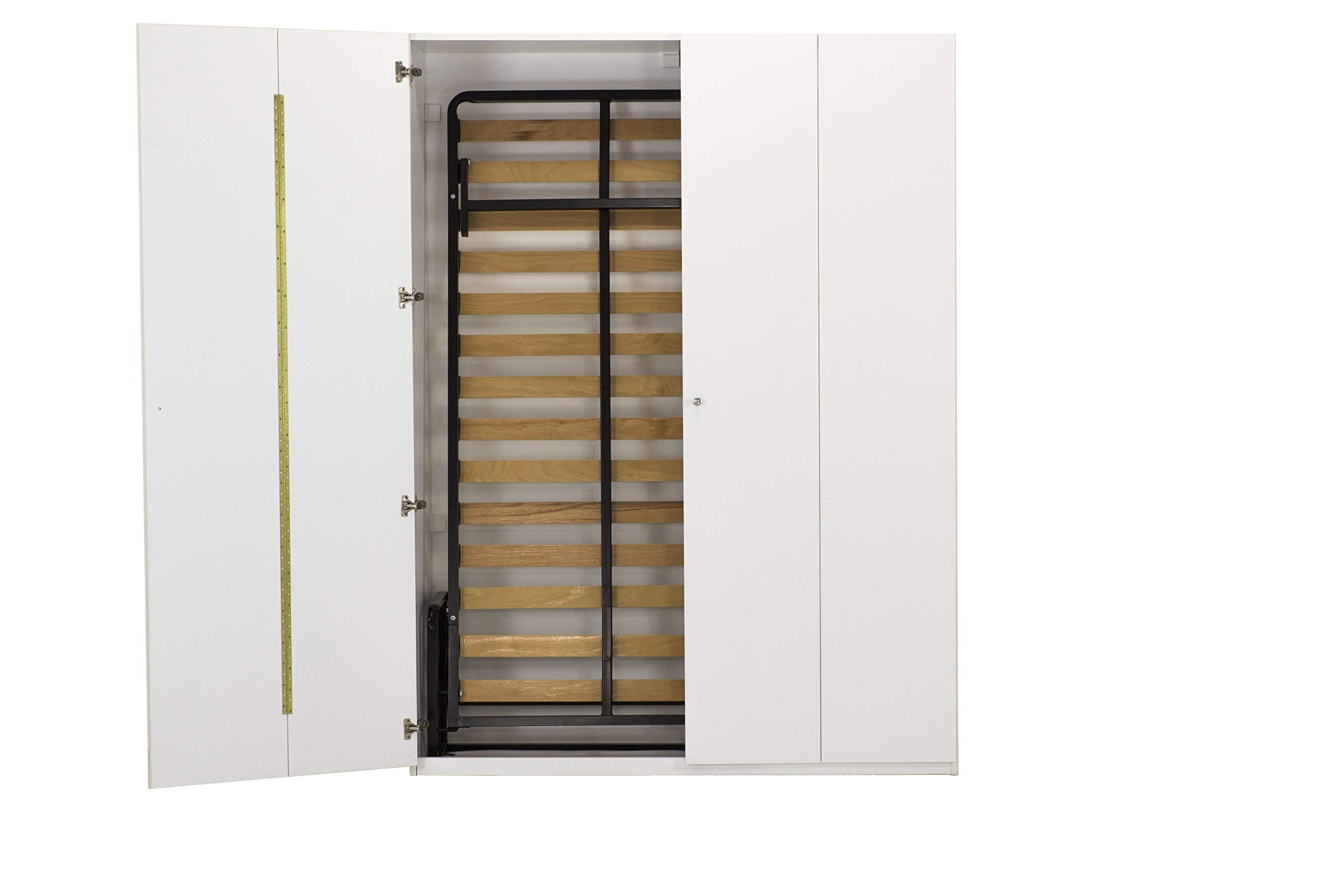 WallBedKing King Size Wall Bed in White (Murphy Bed, Folding