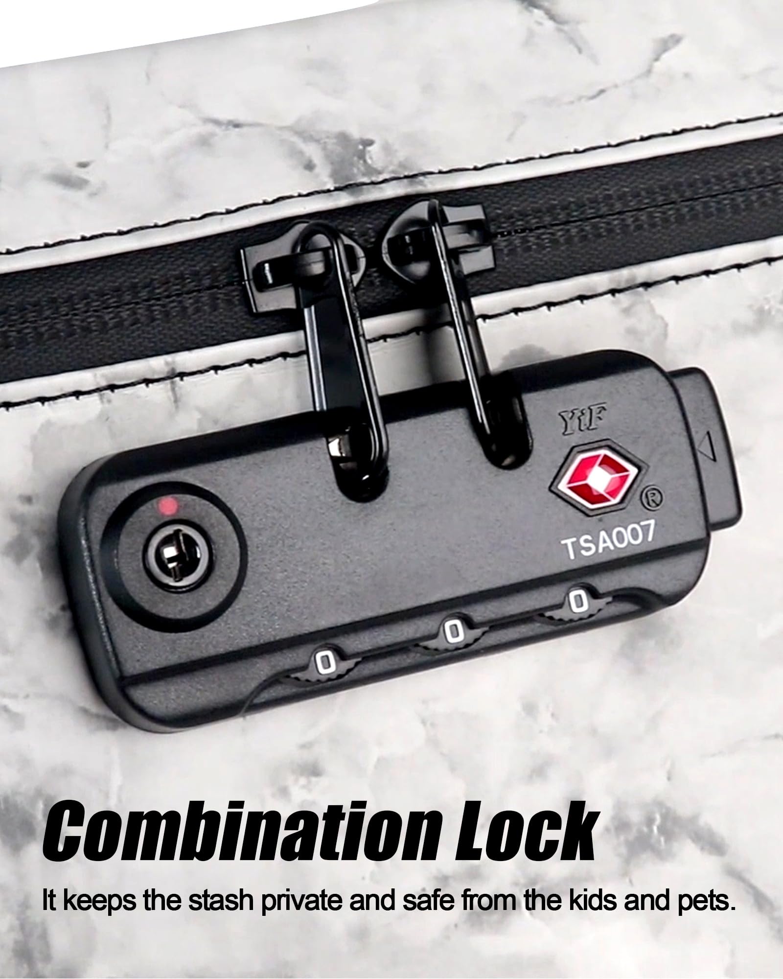 FIREDOG Smell Proof Bag with Lock, 6x9 Odor Proof Pouch Case Container for Travel Stash Storage