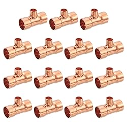 uxcell 3/4-inch X 3/8-inch X 3/4-inch Copper