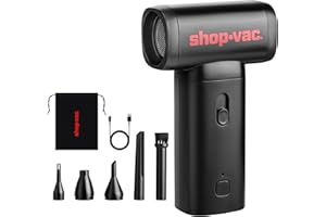 Shop-Vac Portable Electric Air Duster – Cordless Rechargeable Air Blower with Brushless Motor & USB-C, Compact Compressed Air