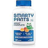 SmartyPants Adult Complete Gummy Vitamins: Multivitamin & Omega 3 DHA/EPA Fish Oil, Methyl B12, Vitamin D3, 180 count (30 Day Supply)