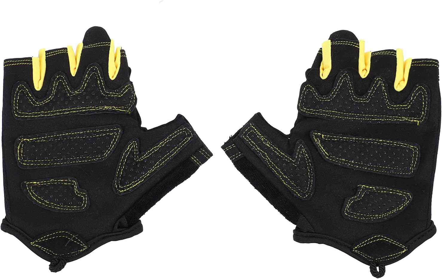 SOIMISS 1 Pair Cycling Gloves Half Finger Leather Bike Gloves Bicycle Gloves Gym Gloves Anti 
