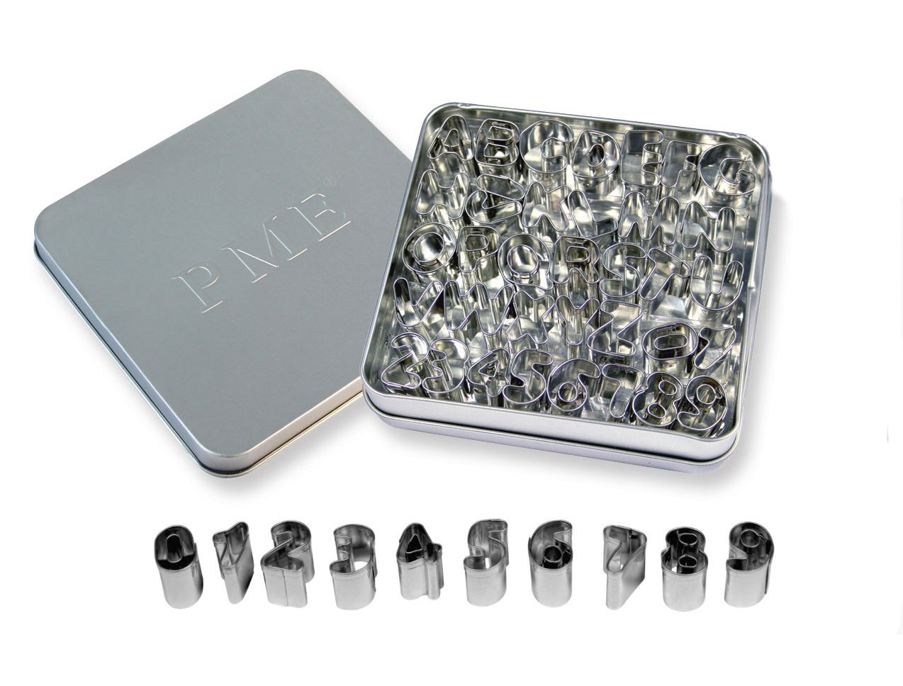 PME Stainless Steel Alphabet & Number Cutters, Set of 36 Amazon.co.uk