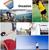 Senston 5 Pack PU Overgrips Black Perforated Anti Slip Racket Grip Tennis view 6
