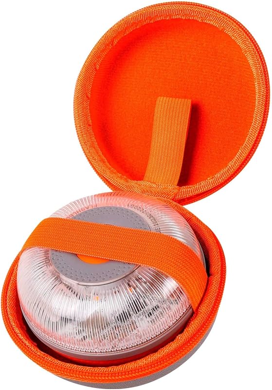 Luz de Emergencia V16 Certificada DGT 3.0, con Geolocalización, App Incluida, Tarjeta SIM y Servicio de Datos Gratis hasta 2038, Base Imantada, Incluye Funda
