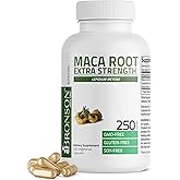 Bronson Maca Root Extra Lepidium Meyenii, Non-GMO, 250 Vegetarian Capsules