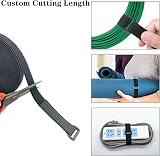 Outtshop 8M Adjustable Cable Straps Hook & Loop Tape 40 Buckles Black Reusable view 3