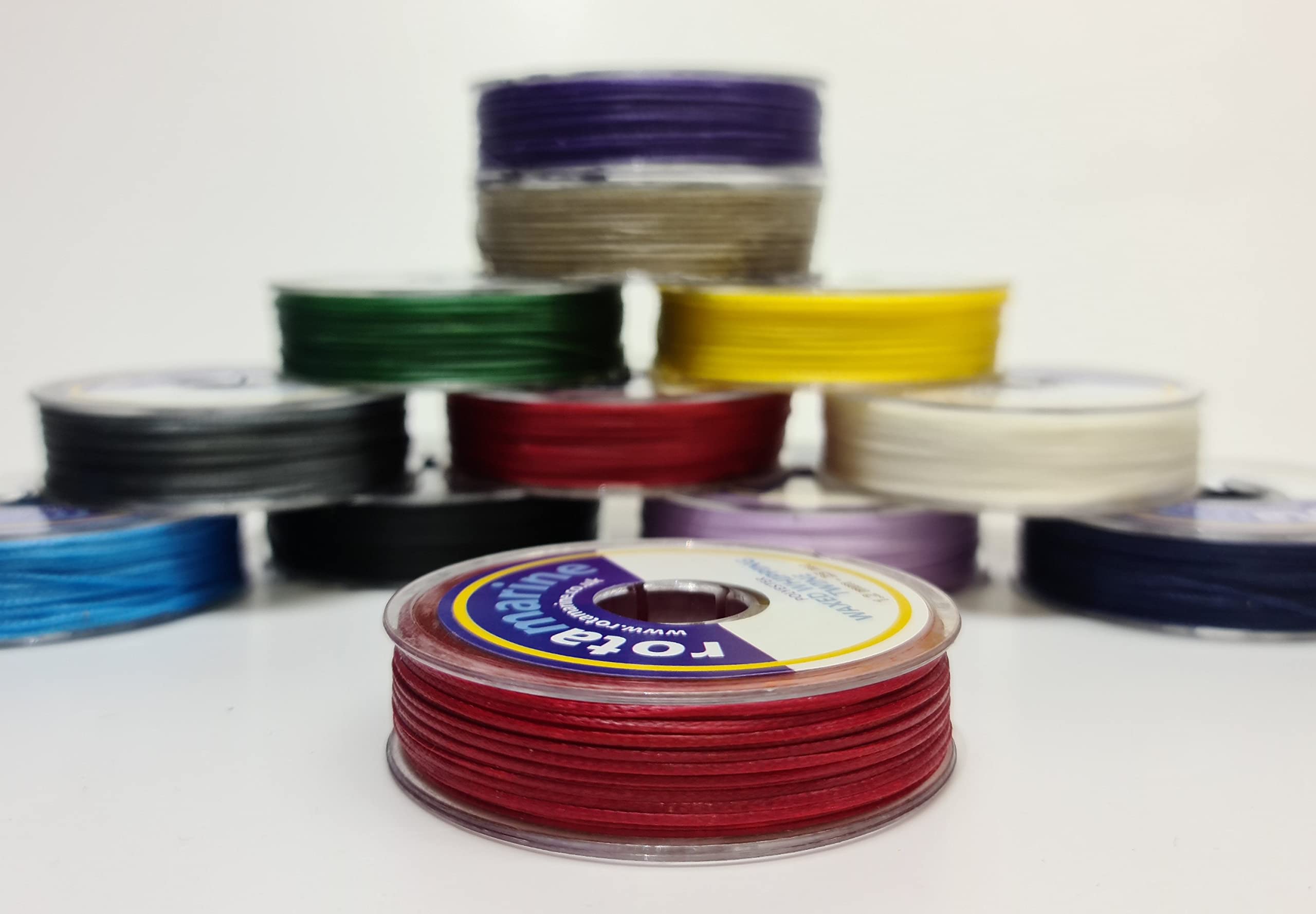 1.2mm Polyester Waxed Whipping Twine 25mt Spool (Red)