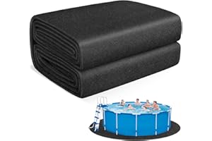 MJZ Thickened Pool Liner Pad for Above Ground Pool, 21 FT Round Under Pool Mat Padding, Pool Ground Pad Mat Under Pool for Pool Bottom, Prevent Punctures, Extend Liner Life