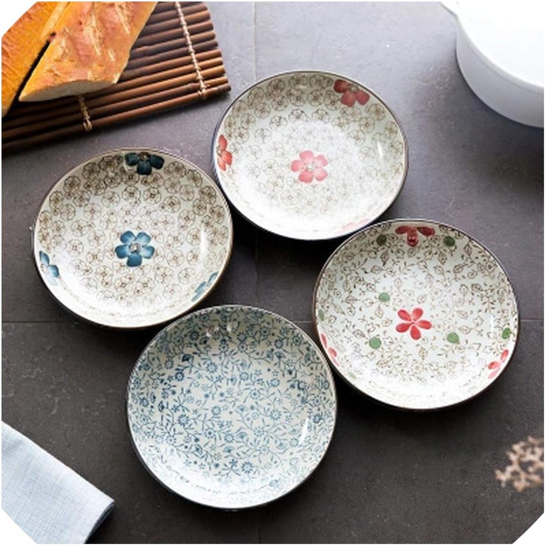 Japanese Fruits Dish Dish A Gentle Wind Series Small A Plate Originality Ceramics Tableware Dish Plate Service Plate Dropship,Cloisonne