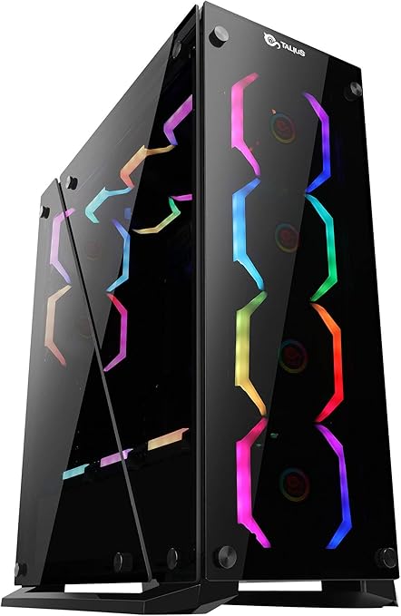 Talius Caja ATX Gaming Cygnus Cristal Templado 4fan USB 3.0: Amazon.es: Informática