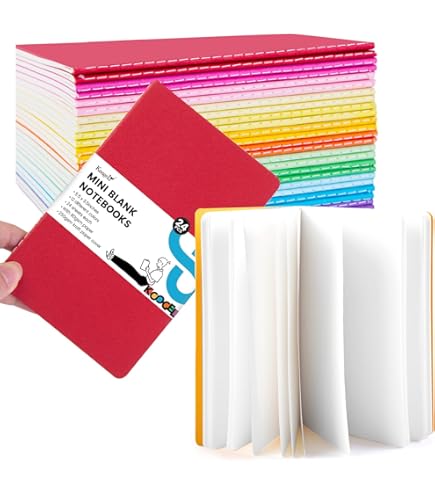 Paquete De 150 Cuadernos De Papel Kraft A6, Páginas En Blanco, Mini Cuadernos De Viaje Cosidos A Granel, Bloc De Notas De Bolsillo Kraft Sin Forro, Cuadernos De Temas Para Viajeros, Estudiantes