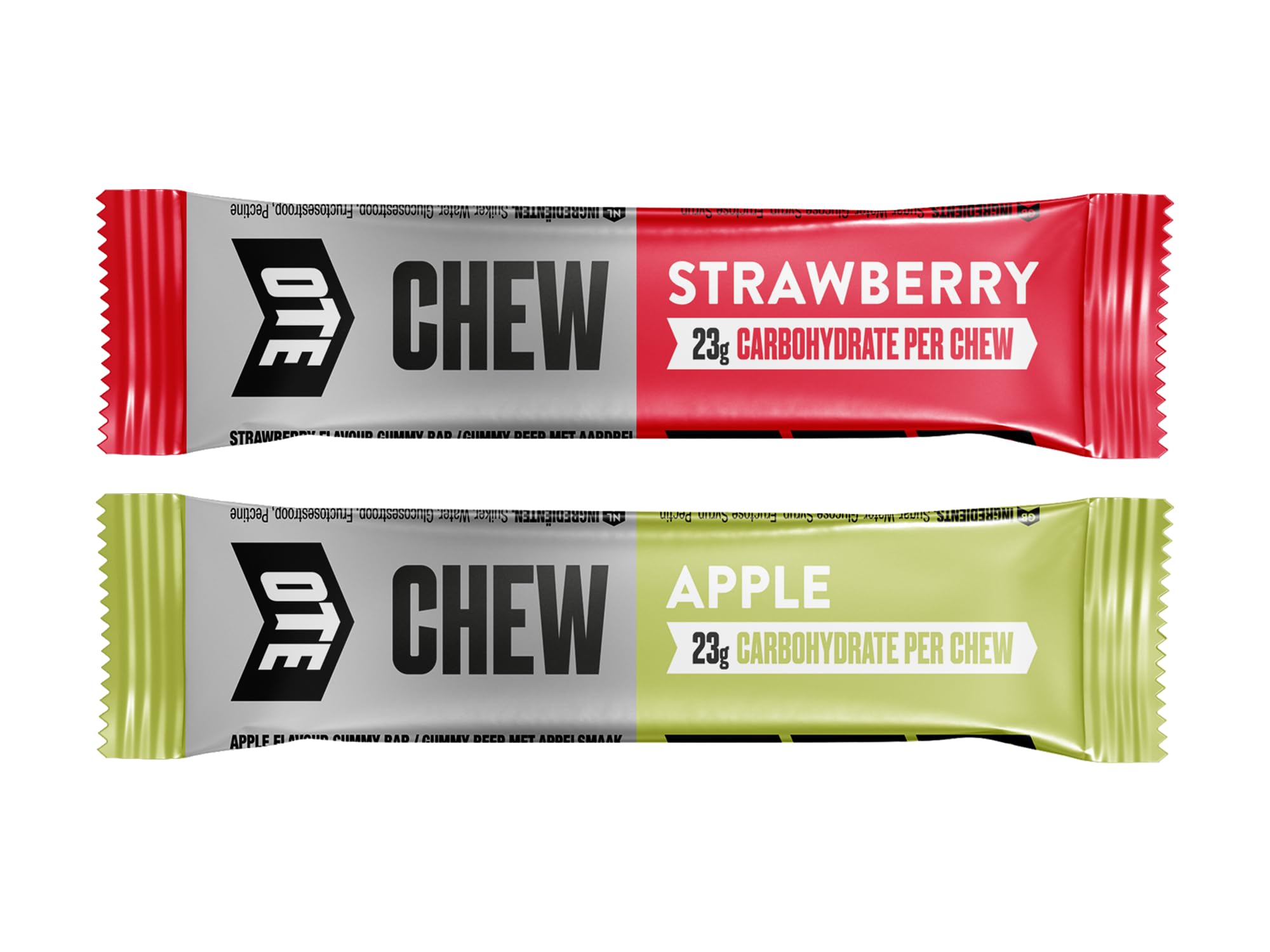 OTE Energy Chew with Electrolytes for Running, Cycling, Triathlon & Other Sports. All natural ingredients, vegan & gluten free, 23g of Carbs, 30g Energy Gummy Bar. (10 Pack) Mixed.