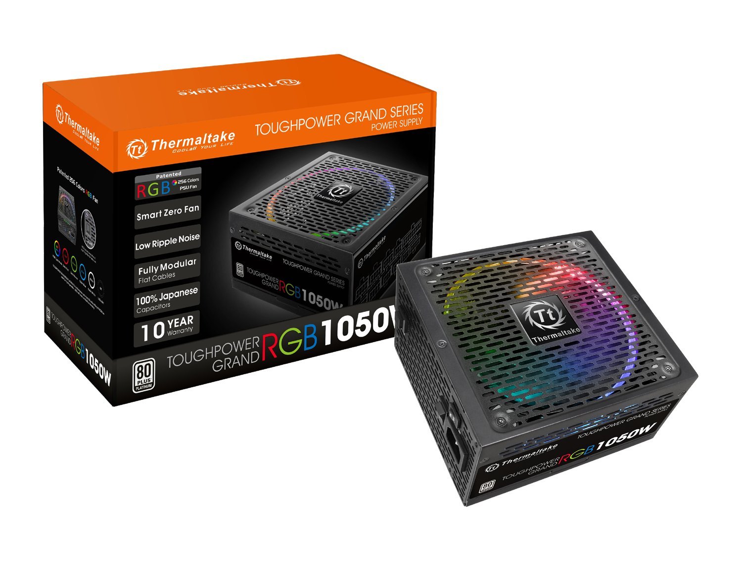 Thermaltake Toughpower Grand RGB 1050W Platinum unité d'alimentation d'énergie 24-pin ATX ATX Noir
