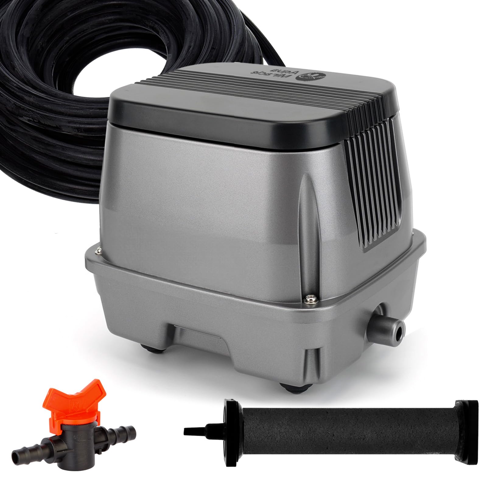 Photo 1 of AquaMiracle Koi Pond Aerator Pond Air Pump for Outdoor Ponds 2000-5000 Gallons, All-in-One Pond Aeration Kit with Self-sinking Airline Flow Control Rubber Air Diffuser