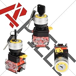 APIELE 22mm Key Switch 440V 10A 1NO1NC Maintained