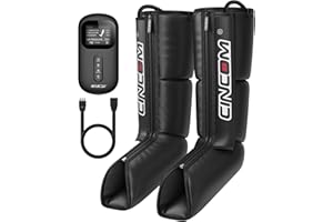 CINCOM Leg Massager for Circulation and Pain Relief, Air Compression Boots Helpful for Relaxation, Swelling and Edema Gifts for Mom and Dad Athletes Recovery, FSA-HSA