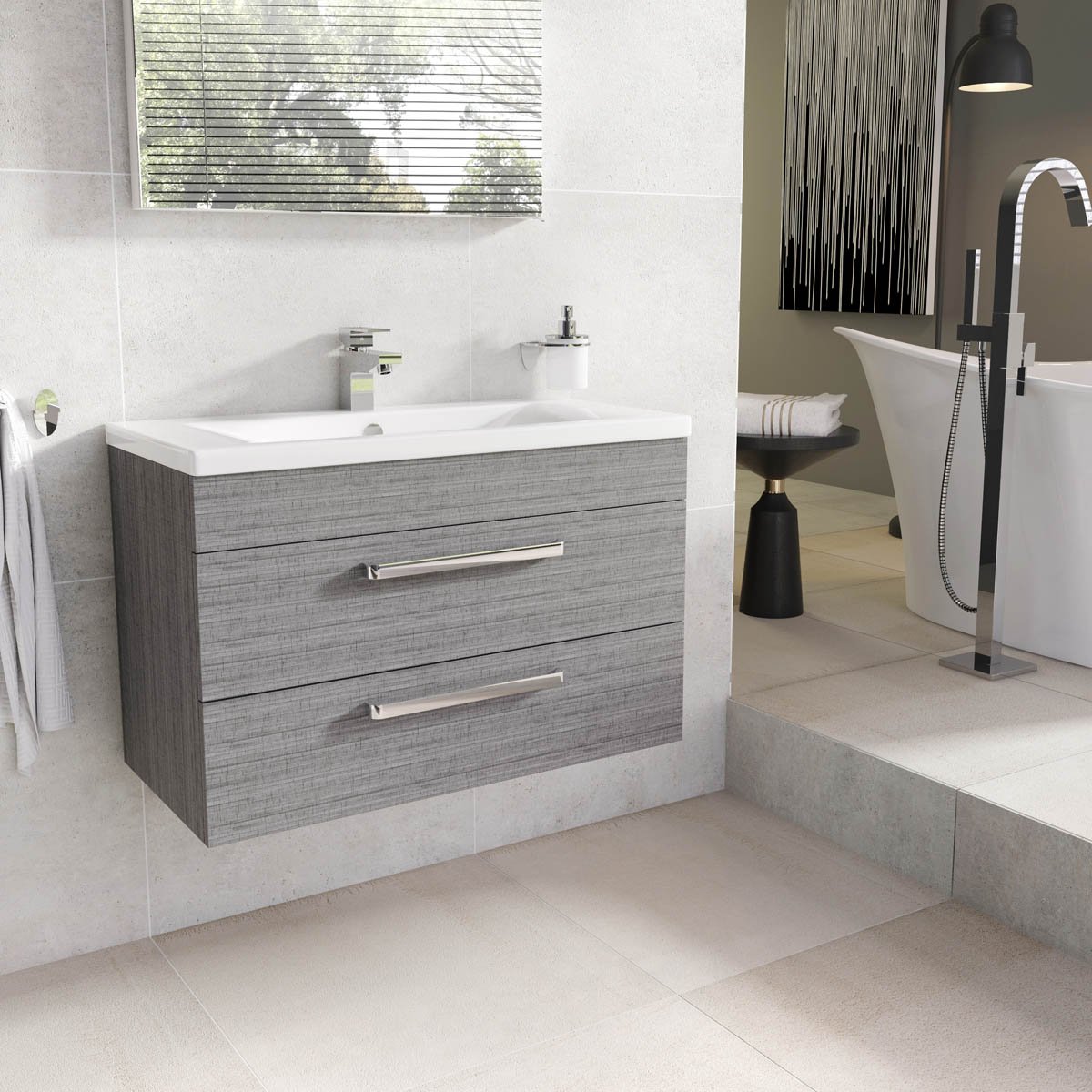 The Bath People Newton Grey Oak Vanity Unit Bathroom Cabinets Wh 800mm Vanity Unit Ceramic Basin Buy Online In Bahamas At Bahamasdesertcartcom Productid 66945311 The Bath People Newton Grey Oak Vanity Unit Bathroom Cabinets Wh 800mm Vanity Unit Ceramic Basin Buy Online In Bahamas At Bahamasdesertcartcom Productid 66945311