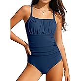 Dearnow Girls One Piece Swimsuits Summer Stretchy Bathing Suit,Adjustable Shoulder Strap Swim Suits Swimwear for Pool Beach