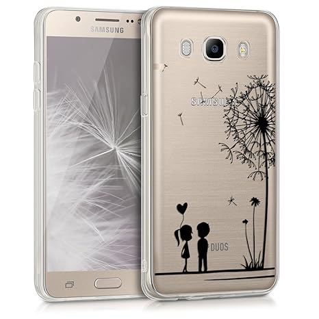 kwmobile Samsung Galaxy J5 (2016) DUOS Hülle - Handyhülle für Samsung Galaxy J5 (2016) DUOS - Handy Case in Schwarz Transpare