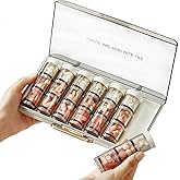 MURRI&MURRDI 7-Day Pill Organizer with 21 Compartments for 3 Times Daily - Extra-Large Moisture-Proof Travel Pill Case for Vitamins, Fish Oil, Medications - Weekly Medicine Dispenser, White