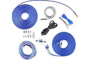 Skar Audio 8 Gauge OFC Complete Amplifier Installation Wiring Kit, SKAR8MANL-OFC