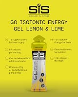 Science in Sport GO Isotonic Energy Gel Lemon Lime 15 x 60ml Vegan view 2