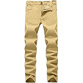 WULFUL Men's Slim Fit Skinny Stretch Comfy Jeans Denim Pants