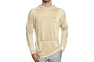 Baitium Mens Dri-Fit UPF 50+ Sun Shirt Hooded, Fishing Shirts Long Sleeve, Sun Protection Quick Dry Wicking, Rash Guard