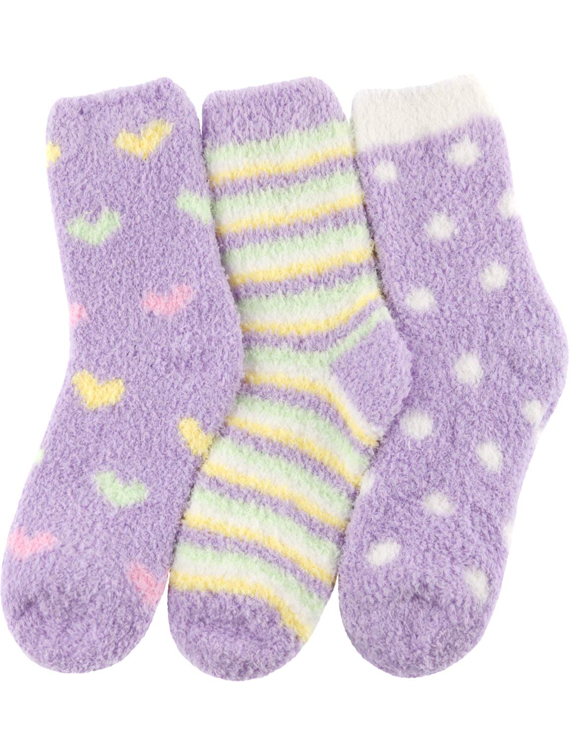 Buy HASLRA Premium Soft Warm Microfiber Fuzzy Socks 25 Pairs Online at