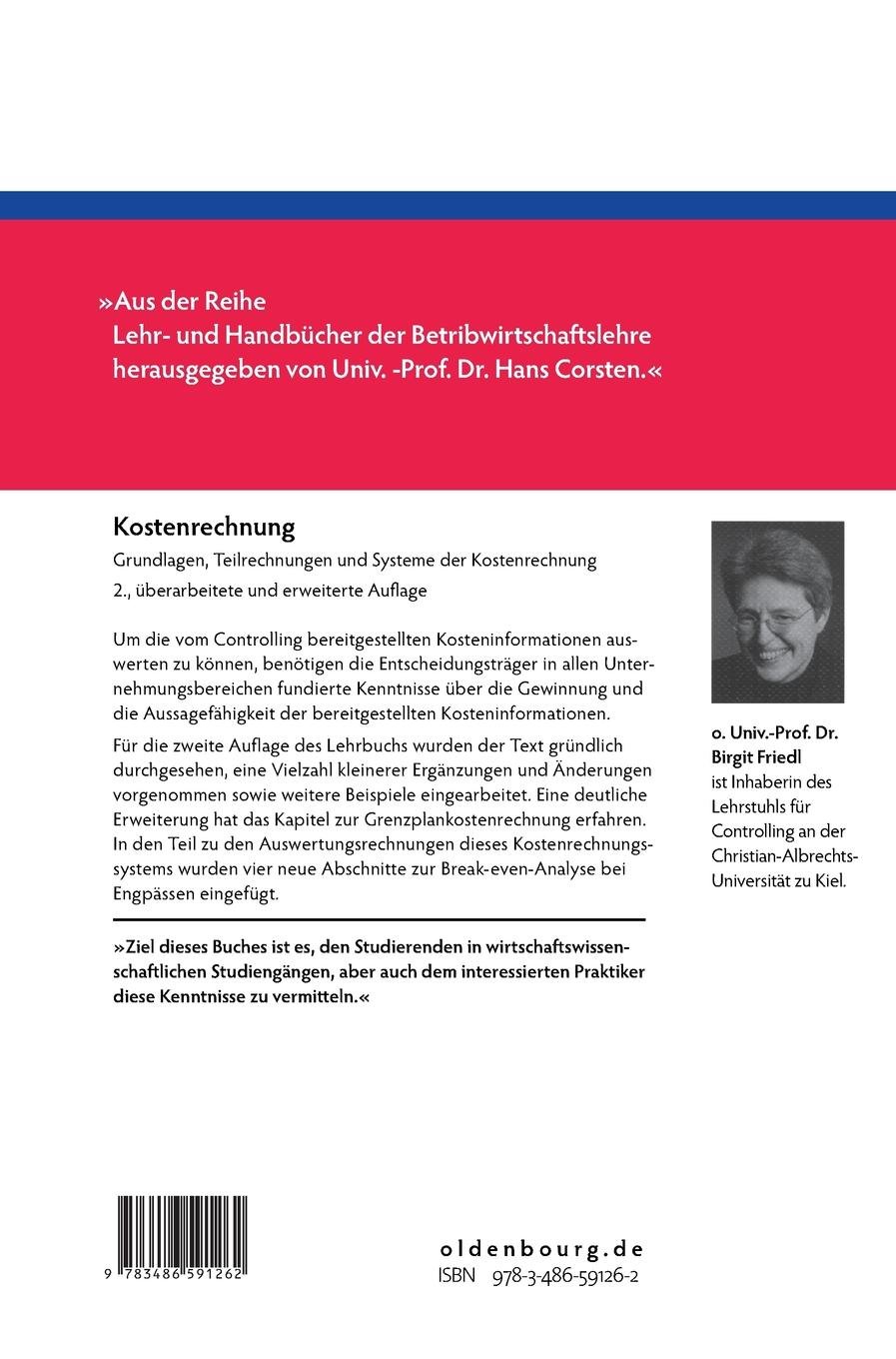 Kostenrechnung Grundlagen Teilrechnungen Und Systeme Der