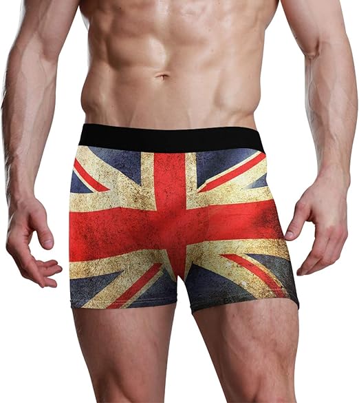 FANTAZIO Men's Boxer Brief British Flag Mens Underwear Amazon.co.uk