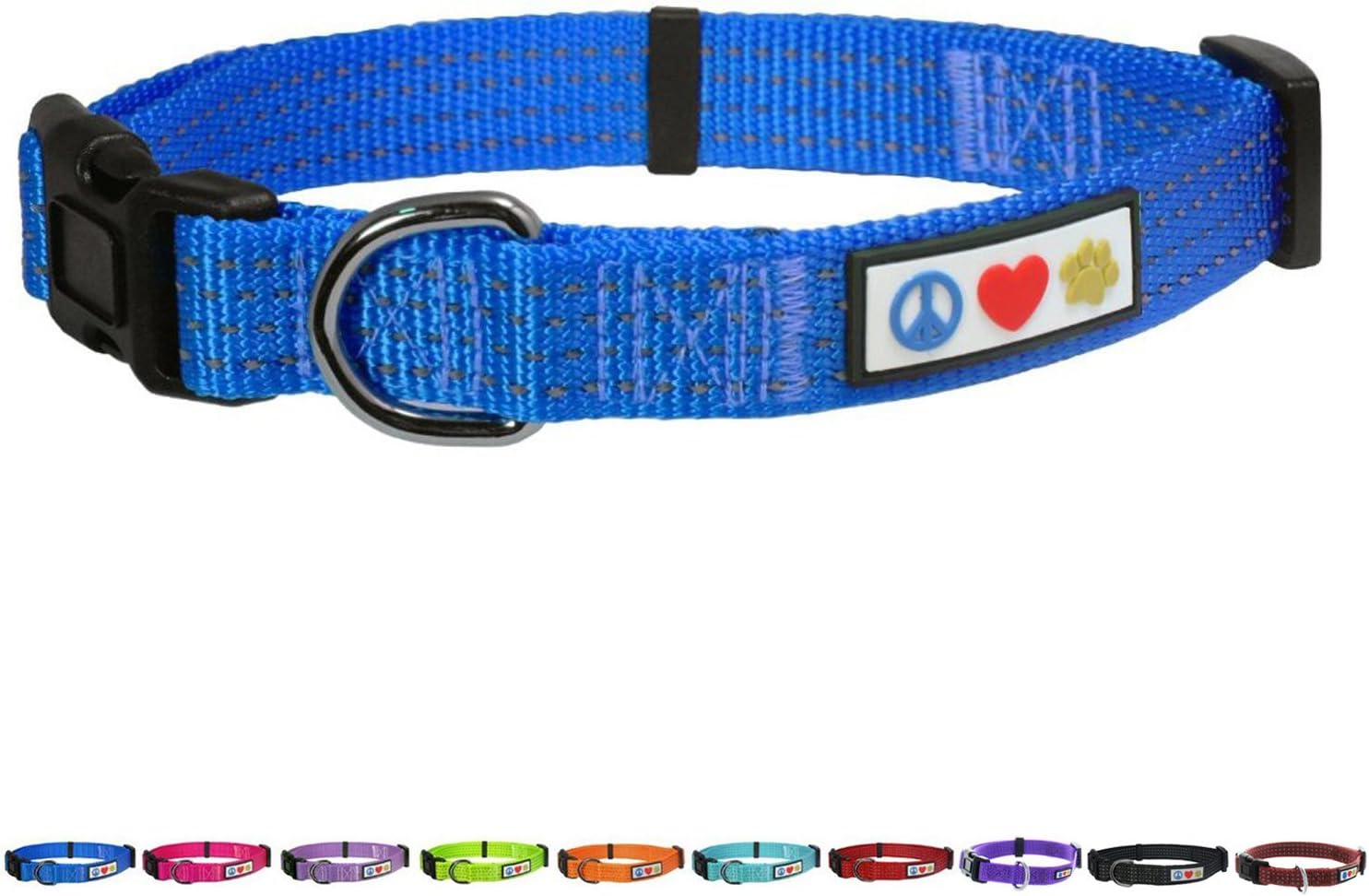 Pawtitas Reflective Dog Collar Medium 