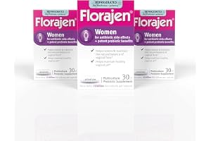 Florajen Women's Vaginal Probiotics, Provides Gut Health & Constipation Relief for Adults and Bloating Relief for Women, 90 Capsules (3 Packs of 30) (Refrigerated)