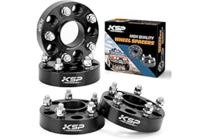 KSP PERFORMANCE KSP 5x5 Wheel Spacers for Grand Cherokee 1999-2010,Wrangler 2007-2018,1.5" Thick 5x127mm Wheel Spacer with 71.5mm Bore 1/2-20 Stud Compatible with J-e/ep Commander XK,38mm Tire Spacer for WJ WK JK JKU