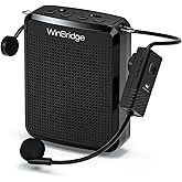 WinBridge Wireless Voice Amplifier UHF Microphone, Portable Speaker Microphone with Bluetooth, Personal Voice Enhancer Clear Original Sound, Small PA System for Teachers, Public Speaking, WB008U