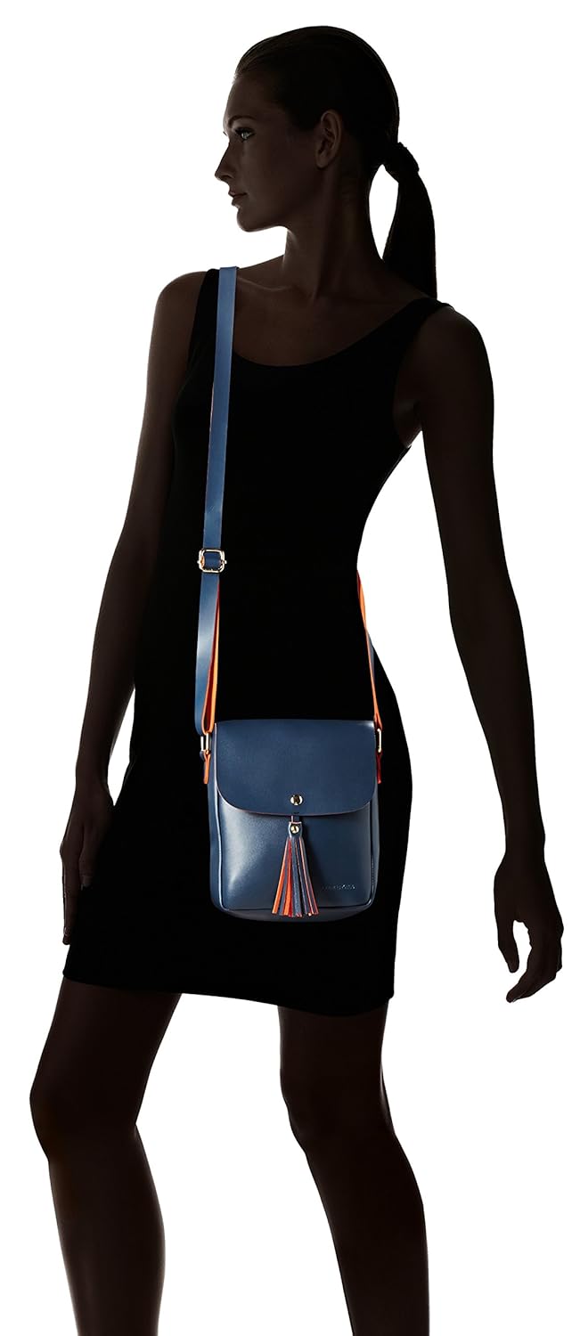 kanvas katha women's sling bag (navy blue) (kkrse002)