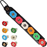 Hourleey Pressure Washer Tips, Pressure Washer Nozzle Tip with Holder, 7 Nozzle Tips, 1/4 Inch Quick Connect, 4000 PSI