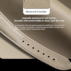 Danxancy Genuine Leather Watch Bands,Quick Release
