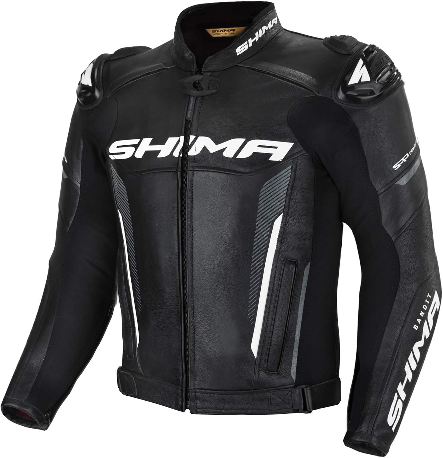 Amazon.com: SHIMA BANDIT Motorcycle Jacket for Men - Leather Biker Summer Riding Jacket Sport 