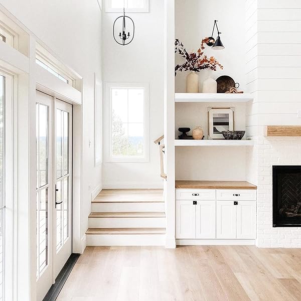 QEEIG FLOATING SHELVES FOR WALL 23.6″ LONG – WALL MOUNTED SHELF BATHROOM KITCHEN LIVING ROOM BEDROOM FARMHOUSE HOME DECOR DISPLAY BOOKSHELF LARGE 23.6 X 9.3 INCH SET OF 2, WHITE (008-60W)