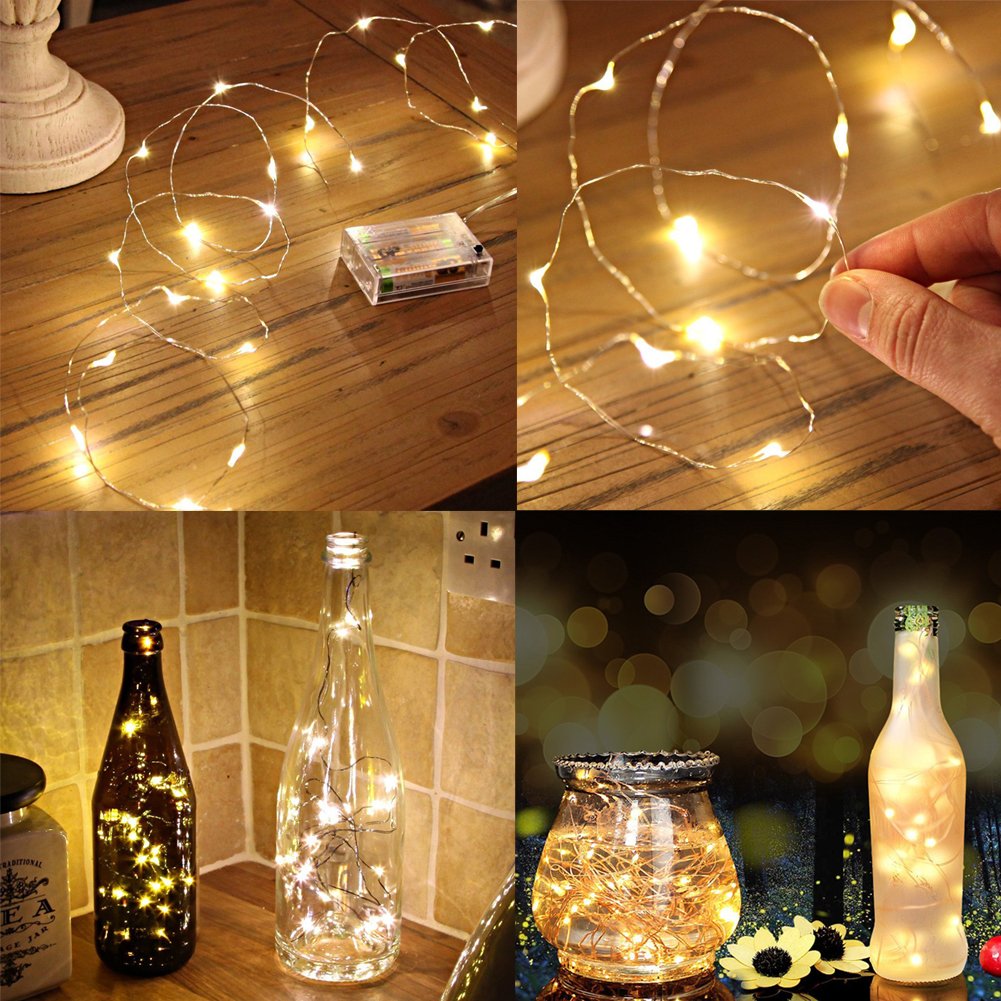 Amazon.com: AYG - Guirnalda de luces LED regulables y ...