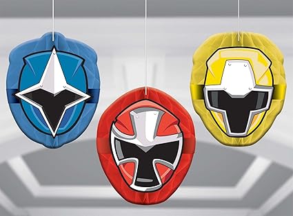 Amazon Com Amscan Power Rangers Ninja Steel Honeycomb Decorations